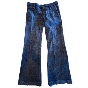 Banana Republic denim Dark Navy Classic Wide Leg Stretch pants Size 4